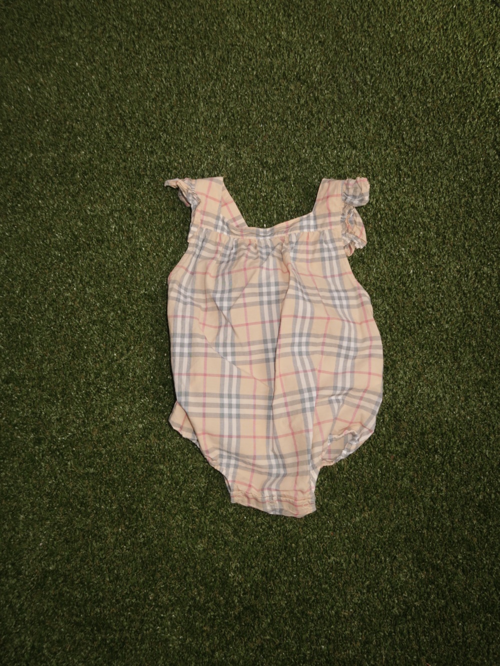 Baby Plaid Romper - Burberry
